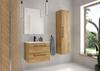 Bathroom Cabinet with Washbasin 50 Cm, Hanging, Craft Oak, Soft-close Pinia