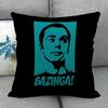 The Big Bang Theory Pillowcase Square Zipper Cotton Linen Pillow Cases Bedroom Home Office Decorative Pillowcase Wjy12.25