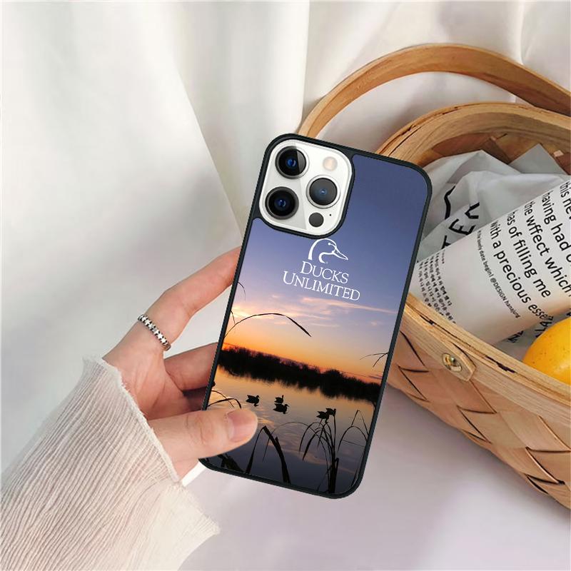 Bird Duck Hunting Sunset Phone Case For iPhone 17 Air 16 15 14 11 12 13 Pro  MAX Plus coque Cover Shell