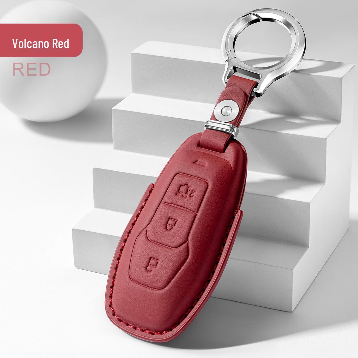 

Universal Cowhide Key Case for Ford Models: Mondeo, Edge, Explorer, Equator, Lingshuo