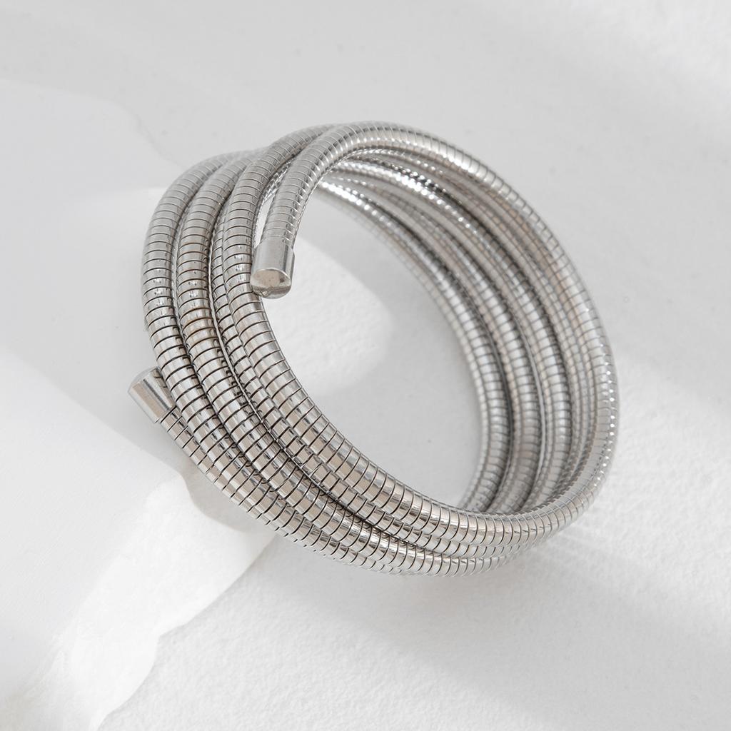 Vintage Layer Geometric Chunky Bangles Gold copper Color Metal Cuff Open Stacking Bracelet Bangle Streetwear Punk Jewelry