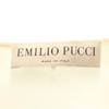 Emilio Pucci Made In Italy No Sleeve One Piece I38 White System Side Zip Women Used