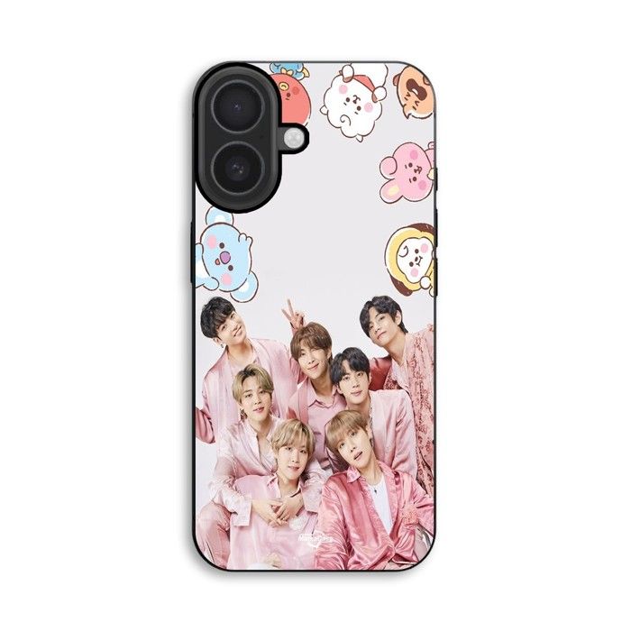 Hülle Für iPhone 18 Kpop BTS Rosa Maniacase schwarz