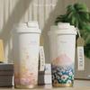 Stainless Steel Water Bottle Orchid Coffee Mug Portable Insulated Cup  Home Office