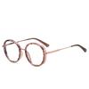 0 -0.5 -0.75 To -6.0 Round Myopia Glasses With Prescription 1.56 Aspheric Blue Blocking Light Student Computer Optical Spectacles