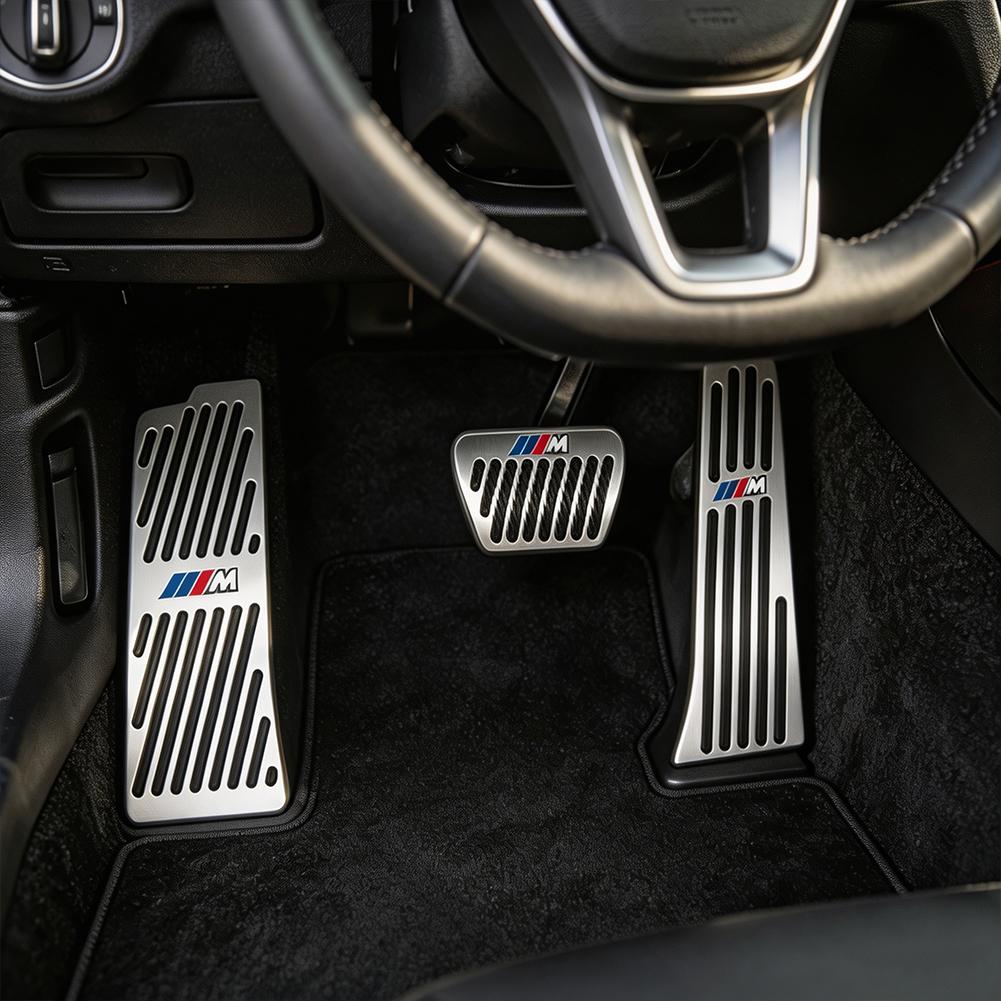 YGIE8 Car Foot Pedal Brake Pedals Stainless Accelerator Cover Auto Acessories For BMW E90 G80 M3 G30 M5 F82 F83 F20 F21 G42 F95 F96 G0