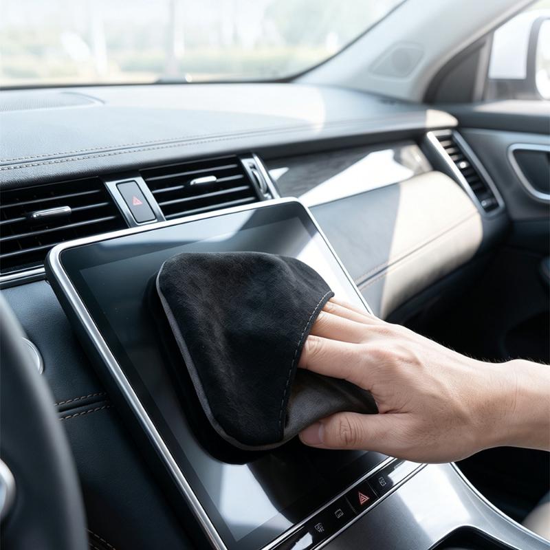 1Pcs Car Touch Screen Cleaning Cloth, Microfiber Dashboard Wipes, For Car And Glass Screens For Laptops For Tablets