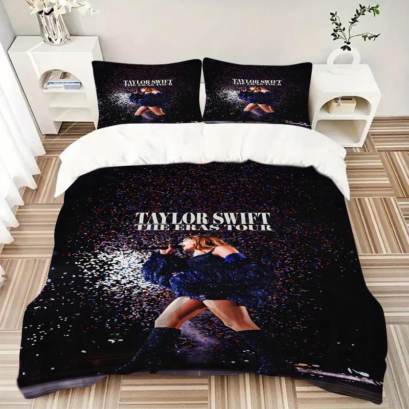 3Pcs Taylor Swift Era Tour Bedding Sets For All Sizes New 3D Printed Bed Cover Comforter Duvet Cover Pillowcase Bedroom Decoration
