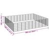 Vidaxl Kojec Dla Psa, 36 Paneli, Czarny, 50X100 Cm, Stal