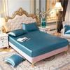 Sateng-rayon-trekklaken High-End ensfarget madrasstrekk Elastisk bånd Sengelaken Tilpasset laken 140x200 160x200