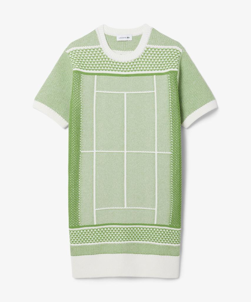 Lacoste Women'S Jacquard Graphic Dress Ef9888-56G 4In