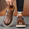 Fashion Four season casual men's leather shoes Fashion designer style Work and office Leisure Business 38-46 Trendy plus size NEW