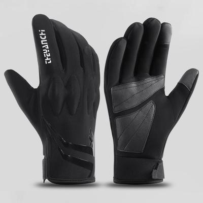 Gants de Vélo Homme Antidérapants Imperméables Écran Tactile Silicone Résistants aux Chocs Résistants au Froid Chaud Tous les Doigts Gants de Vélo