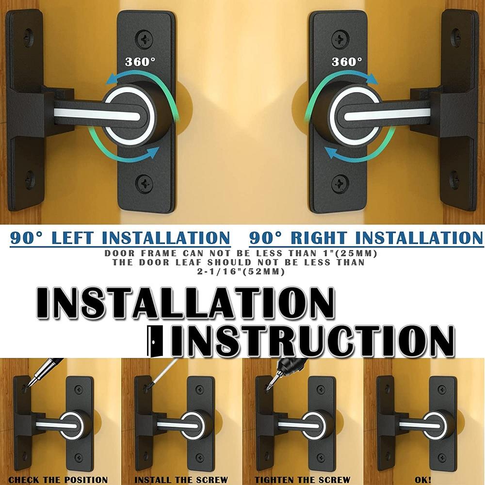 Zámek na posuvné dveře stodoly, těžký, západka na bránu 90 stupňů