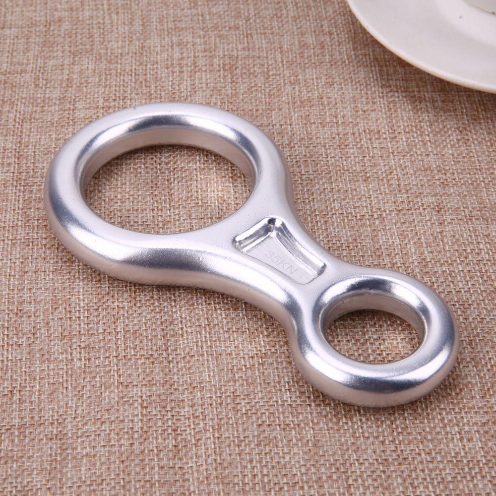 Descent Device Escape Rope for 8-16mm Rope Descender Carabiner 8 Ring Climbing Slow Down Rings