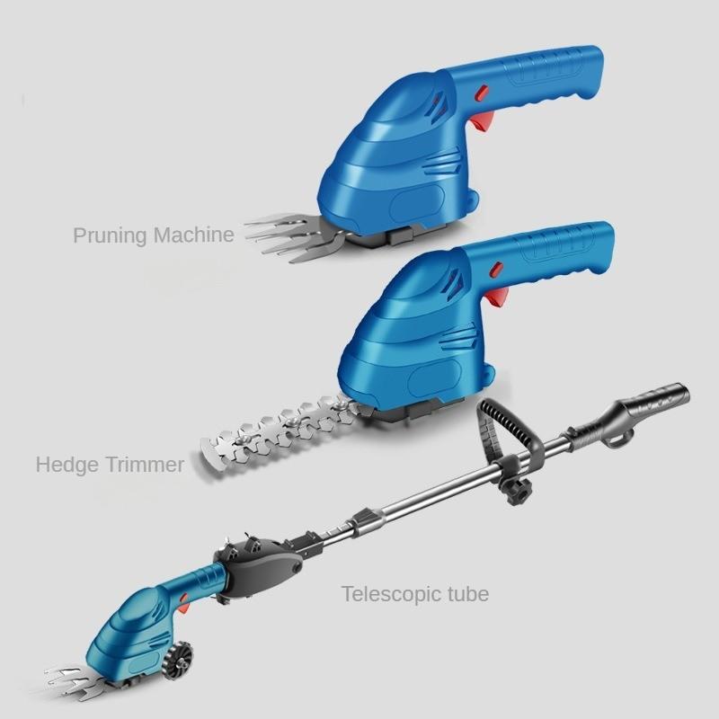 Wireless Portable Electric Hedge Trimmer Multifunctional Handheld Lawn Mower Household Rechargeable Pruning Saw