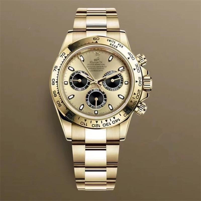 Ceas mecanic Laojia Daytona cu trei cadrane și șase ace pentru bărbați, curea din oțel, ceas multifuncțional, stația de vest, furnizor