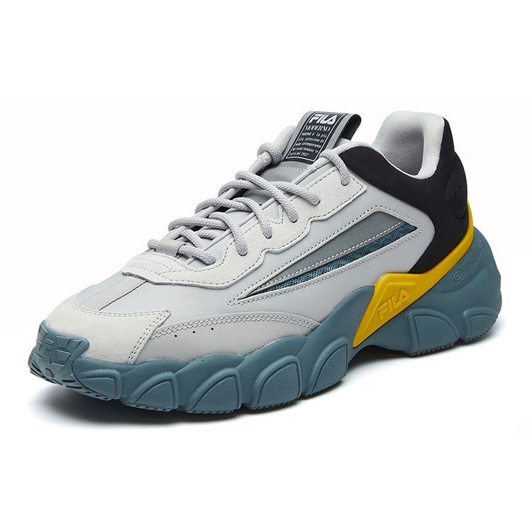 Fila Fashion Sneakers Low Top Lifestyle Casual Shoes Men Sneakers Gray Yellow F12M134144FVG