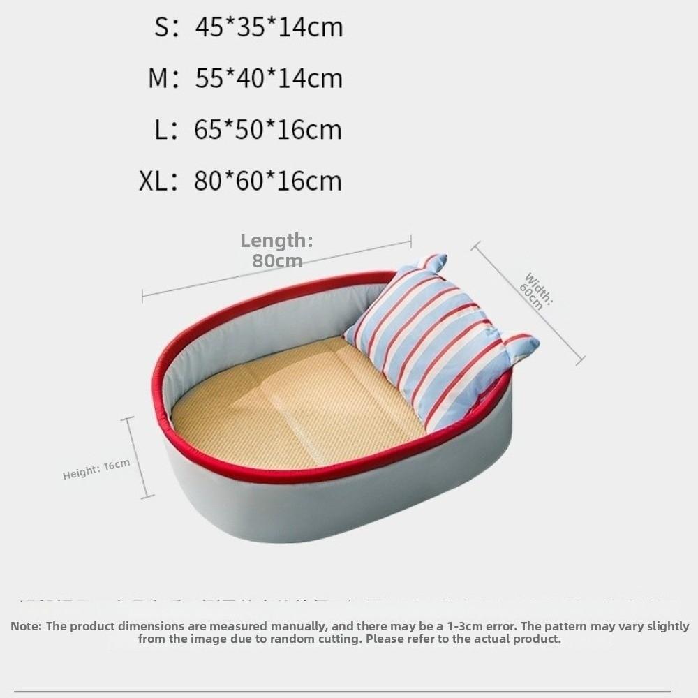 New Universal Summer Pet Bed with Cooling Mat and Pillow All-season Sleeping Mat Pet Supplies Foldable Dog Bed
