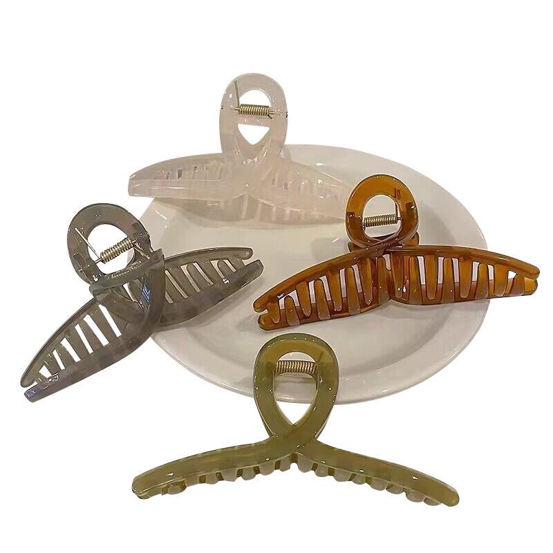 Elegant Large Shark Clip Hairpin for Women - Back of Head Hair Accessory 