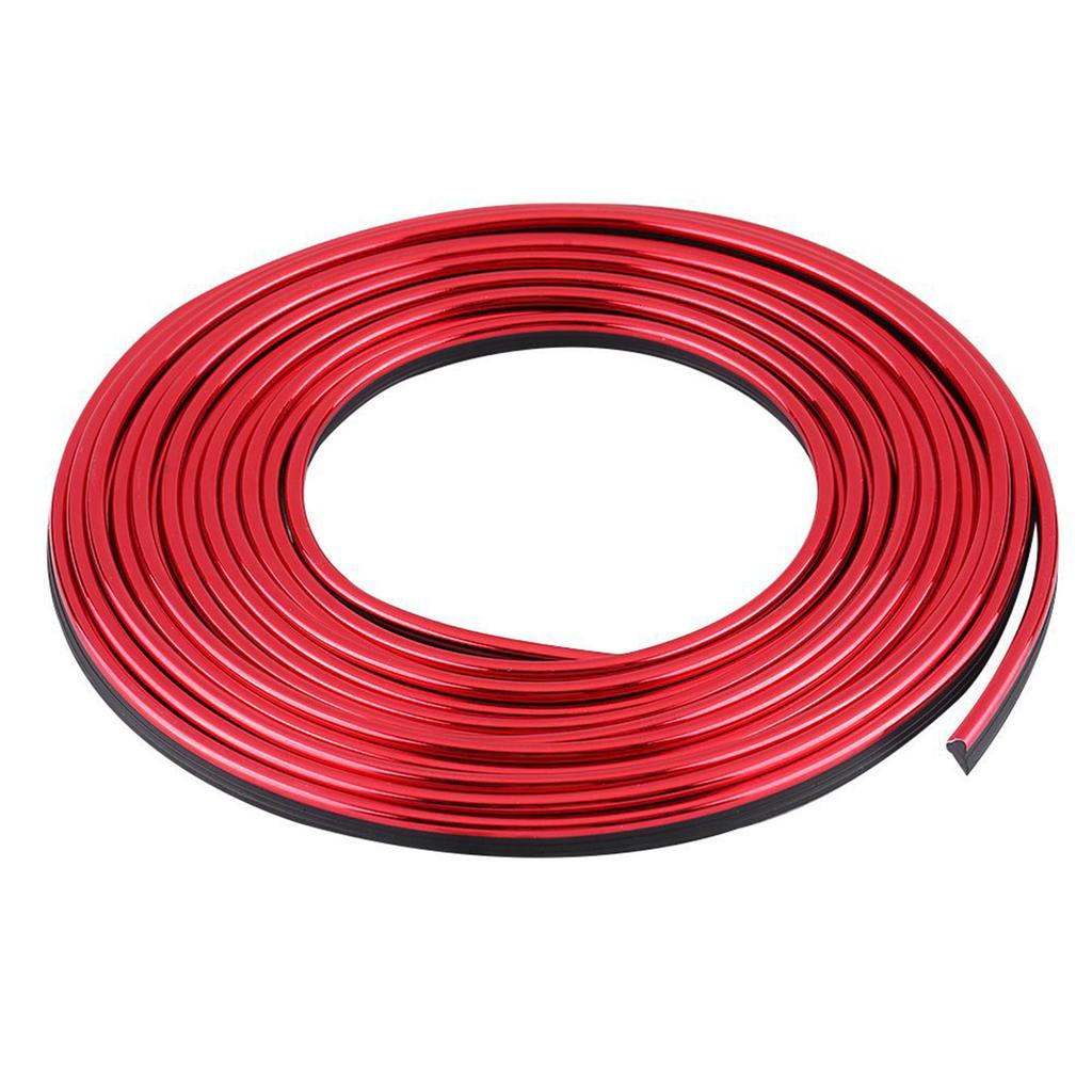 10m Interior Car LED Strip Light PVC Red Decorative Ambient Lighting Kit for Automobiles