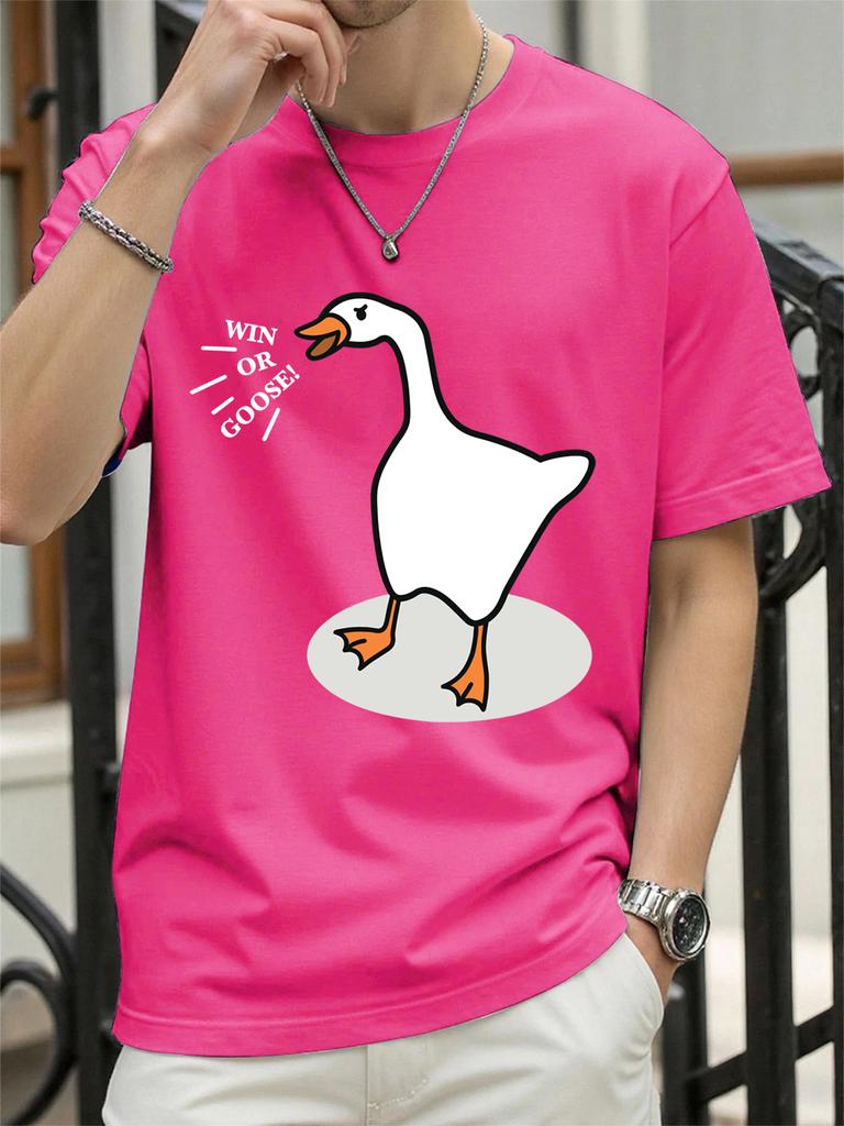 Win Or Goose Printed TShirts Womens Summer Cotton Tops Loose ONeck Comfortable Short Sleeve T Shirts Casual Womans Clothes