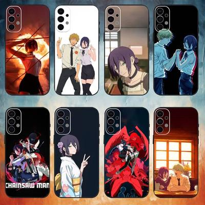 Custodia per Telefono C-Chainsaw Man R-Reze Arc Per Samsung S25,S24,S21,S22,S23,S30,Ultra,S20,Plus,Fe,Note,10,9,5G Copertura Nera