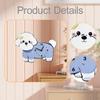 Bichon Frize Wall Clock Decorative Silent Ornament for Kitchen Kids Room