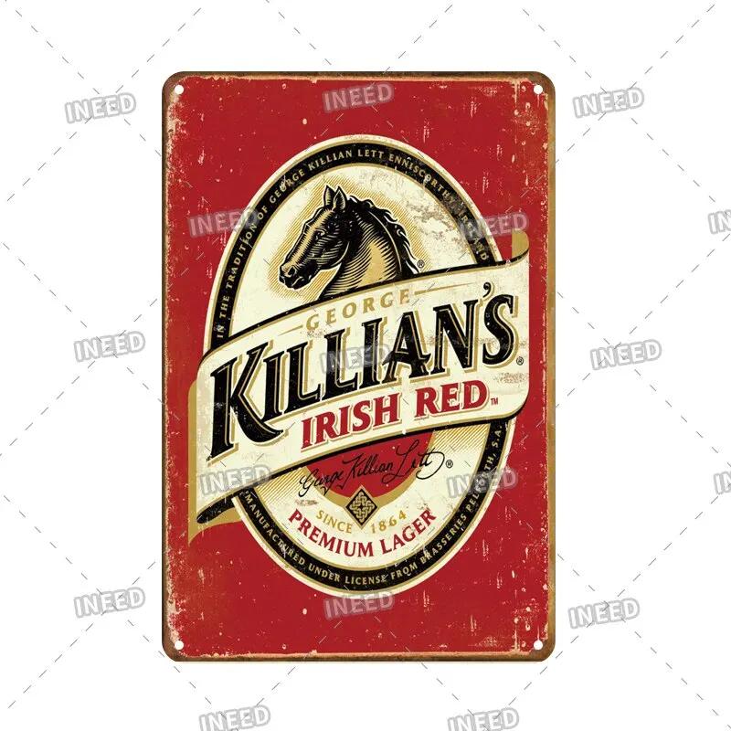 Vintage Jim Beam Bulmers Whisky Tin Sign Retro Metal Plaque for Home Club Irish Bar Wall Decor Decorative Wall Plate for Home