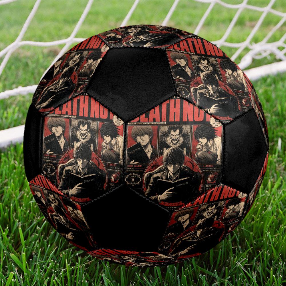 1pc Death Note Soccer Ball Size 5 Indoor Soccer Ball Fashion Colorful Backyard Game - Great For Sports Fans Gift HE13