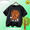67 Six Seven Italian Brain Rot Math Joke T-Shirt Funny Casual Short Sleeve Round Neck Tops Summer Comfortable Children's T-Shirt