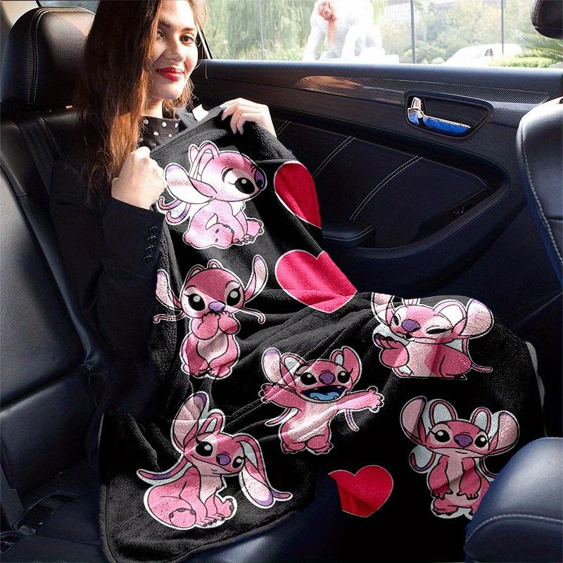 1pc Stitch Printing Blanket - Soft, All-Season Throw for Living Room, Beroom,Personalize Gift with Aorable Cartoon Esign