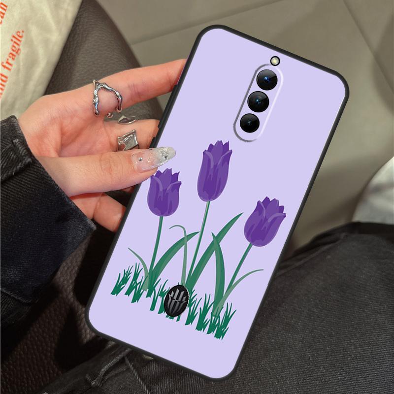 Tulips Flower Spring Case For ZTE Nubia RedMagic 11 9 8 10 Pro Plus 8S 9S 10S Pro 5G 5S 6 7 6S 7S Pro 10 Air Cover