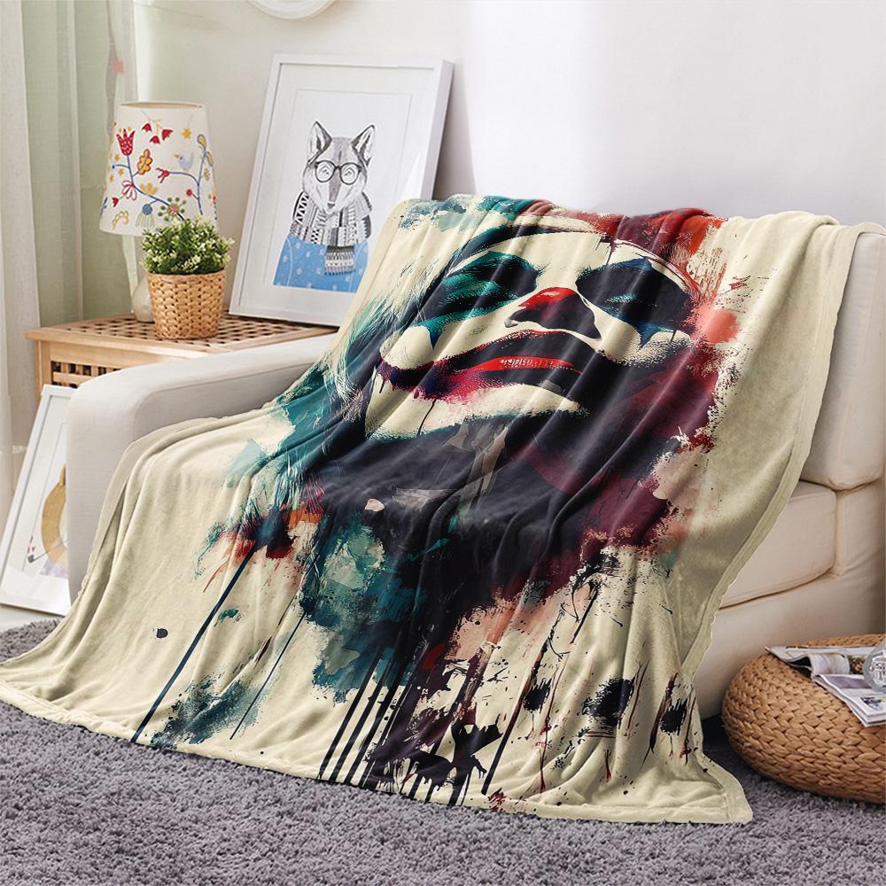 

1 шт. Фланелева ковдра з принтом «Прибулець на Землі», Висока якість, Комфортна для всіх сезонів, Декор для дому, Тепло та затишок, Ідеальний подарунок на Різдво 80cm x 120cm