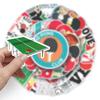 50 Tischtennis Doodle Personalisierte Sportperipherie DIY Handy Skateboard Koffer Aufkleber Wasserdicht