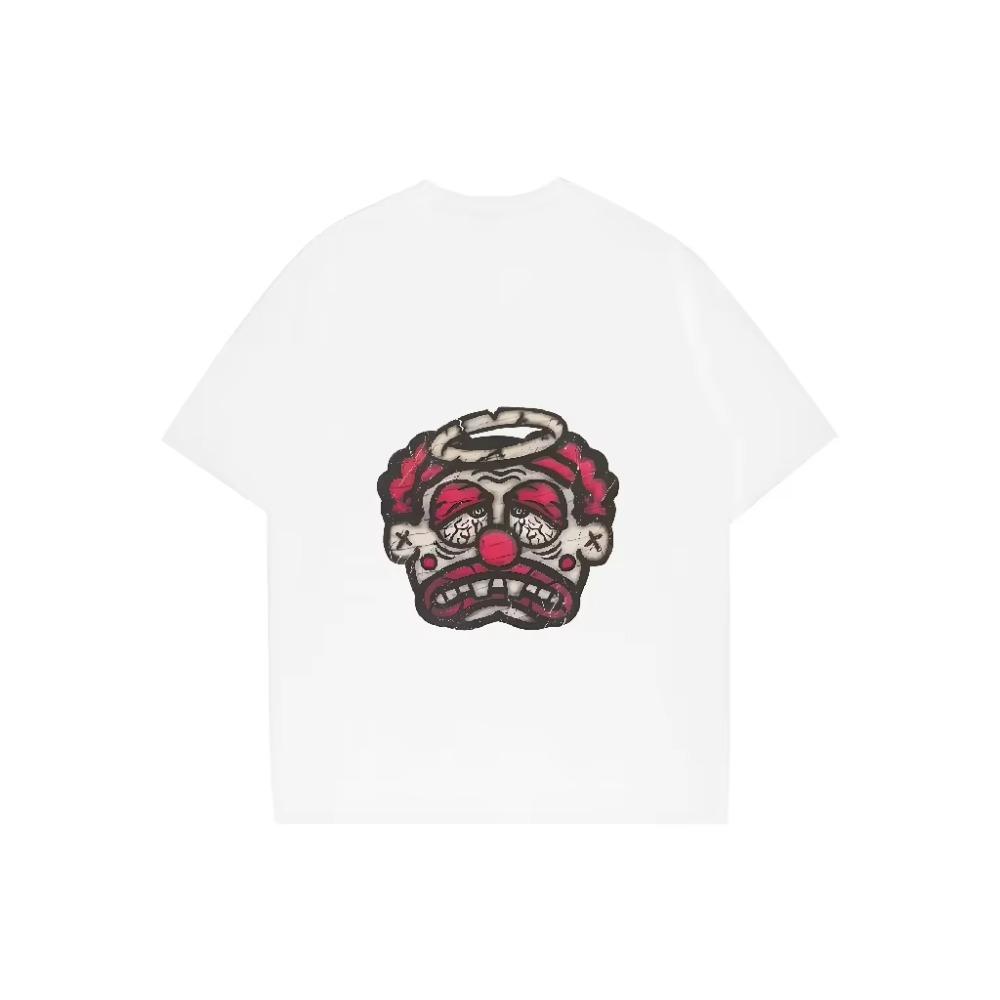 Joker Casual Men's Cotton T Shirt Loose T-shirts 2024 Breathable Y2k Tops Hippie Clothes Streetwear Harajuku Short Sleeve Tee