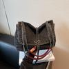 Fashi Retro Denim Shoulder Bag Korean New Women Casual Large Capacity Messenger Bags Simple Commuter Handbags Trend