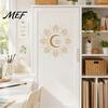 Artistic Wall Decor for Home Bohemian Sun & Moon Stickers, Retro Ethnic Waterproof PVC Decals, Creative Soft Decoration Gifts Art Decor, Peel