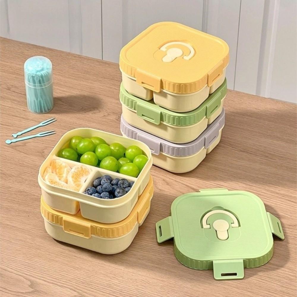Leak-proof Fruit Salad Lunch Container With Compartment Student Lunch Box  School