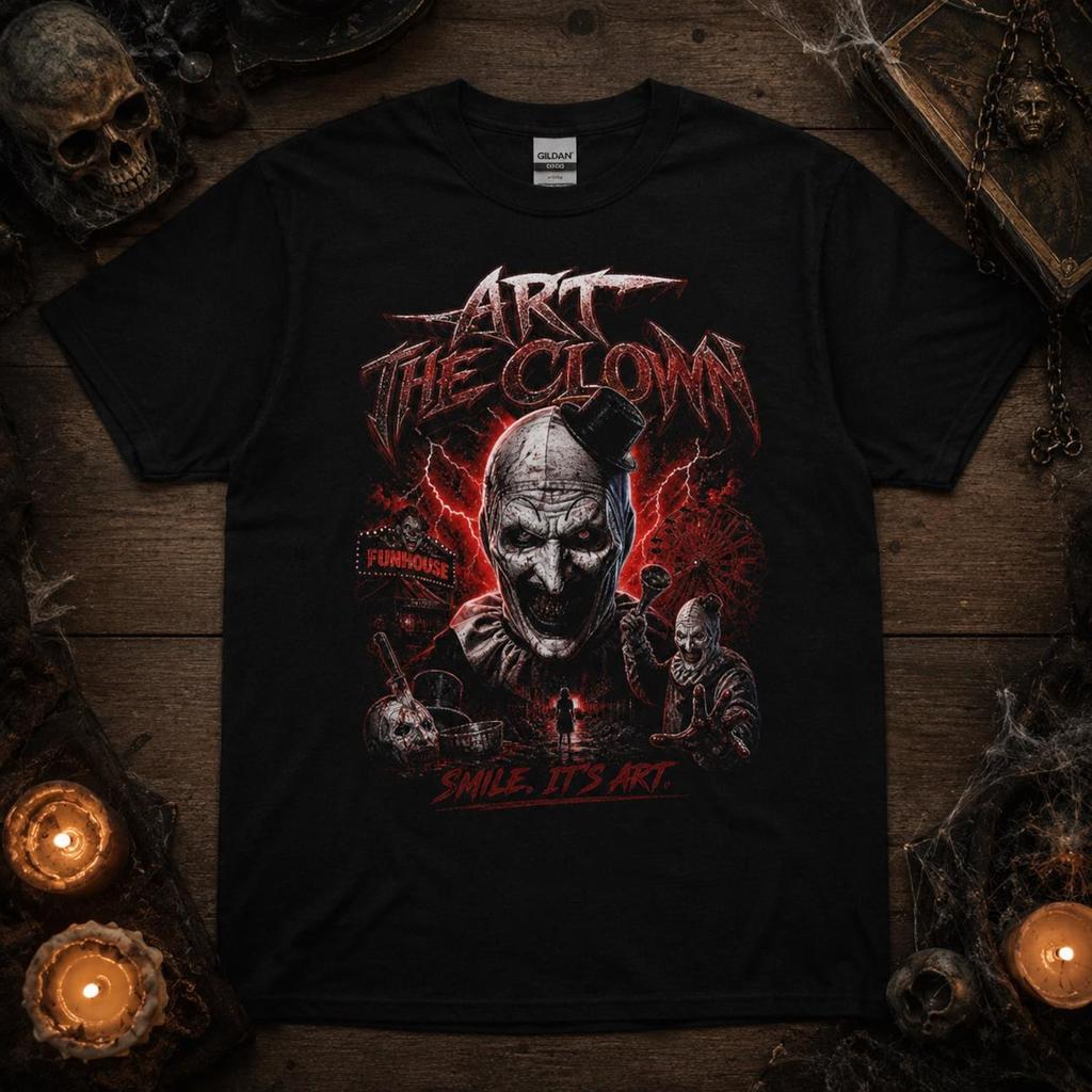 Art the Clown Horror Graphic Tee | Terrifier Slasher Movie Fan Shirt