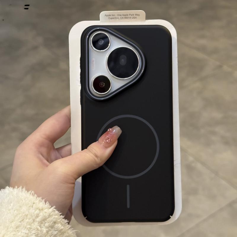 For HUAWEI Pura 70 Ultra Pura 70 Pro Case Simple and soft magnetic PC skin-friendly drop-proof Cover For HUAWEI P60 Pro Funda