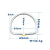 Stainless Steel D Rings Connector Webbing Belts Buckles Replacement Diving Hardware For Swimming Diving And Water Sports