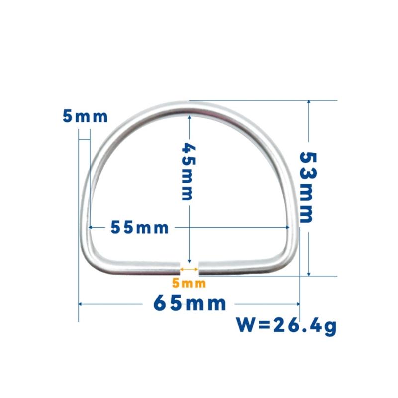 Stainless Steel D Rings Connector Webbing Belts Buckles Replacement Diving Hardware For Swimming Diving And Water Sports