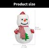 Festival Foldable LED Snowman Durable Metal Fabric Snowman Charm with LED Lights for Christmas Party Ambiances