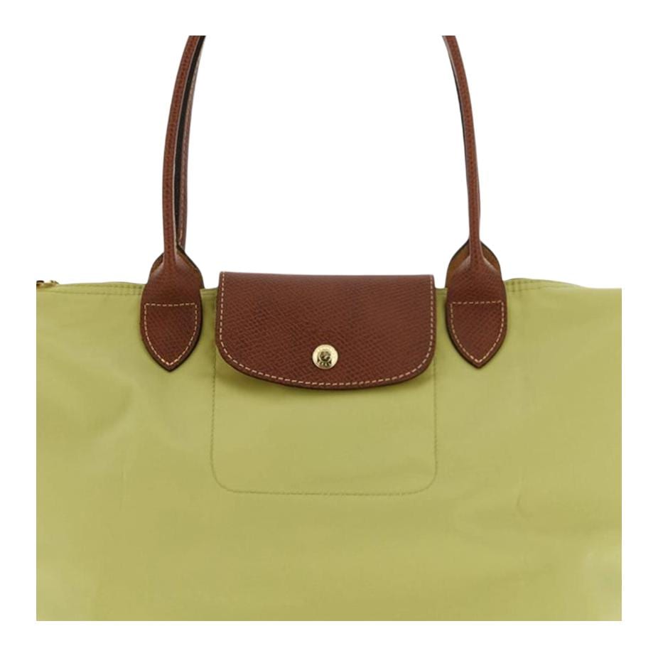 Longchamp Le Pliage Recycelte Nylon-Tragetasche, Umhängetasche Medium Damen Gelb & Grün & Braun 2605089244