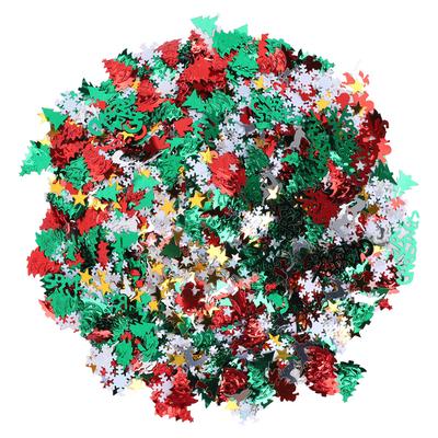 Christmas Confetti Glitter Sequins Bright for Party Festival Decoration Supplies 100g