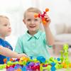 19 PCS Suckers Assembled Toys Funny Silicone Block Model Construction Toy Sucker Suction Cup Educational Building Block Kids Toy