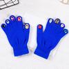 Faux Diamond Knitted Gloves Women Cotton Thickened Winter Gloves Windproof Riding Outdoor Mittens Fashion Accessories