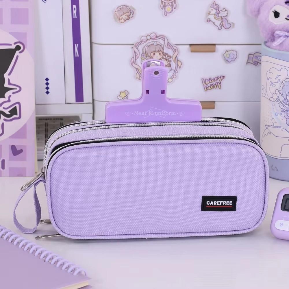 Three-Layer Stationery Box Multi-Functional Stationery Organizer Pencil Bag  Elementary School