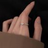Light Luxury Simple Fashion Cold Wind Diamond Zir*****Pening High Sense Niche Chain Ring Female Tide